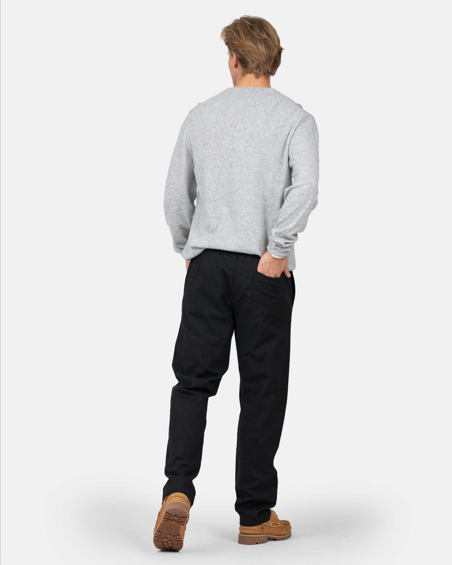 Heavyweight Hørbukser Sort | Skagen - clothing.dk